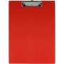 WESTCOTT Porte-bloc pince, plastifi, A4, rouge