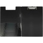 WESTCOTT Chemise porte-bloc pince, plastifi, A4, noir