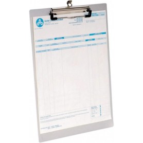 WESTCOTT Porte-bloc pince en aluminium, A4, argent