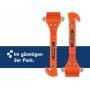 FIRST AID ONLY Marrteau de secours 2 en 1, orange, pack de 2