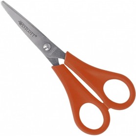 WESTCOTT Ciseaux de bricolage pour enfants, rouge