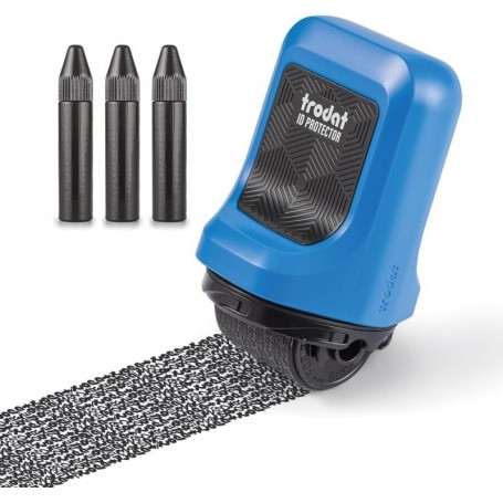 trodat Set tampon de confidentialit ID Protector, bleu