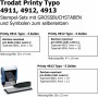 trodat Kit tampon encrage automatique Typo Printy 4912