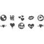 COLOP Kit tampon motif \"LITTLE NIO\" amour, blanc