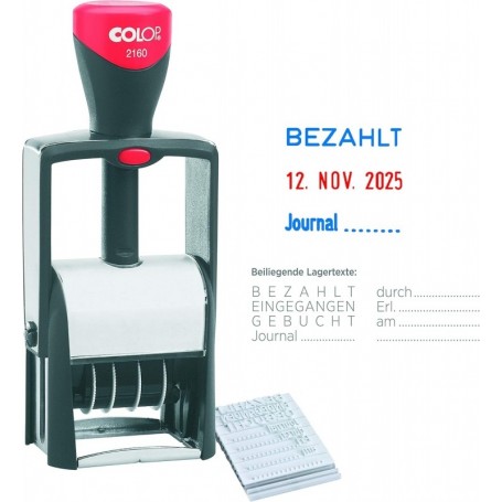 COLOP Stativ-Lagertext-/Datumstempel-Set 2160/RL Set