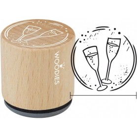 COLOP Tampon motif Woodies \"coupes de champagne\"
