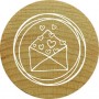 COLOP Tampon motif Woodies \"enveloppe avec coeur\"