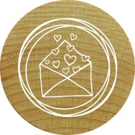 COLOP Tampon motif Woodies \"enveloppe avec coeur\"