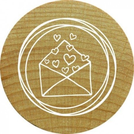 COLOP Tampon motif Woodies \"enveloppe avec coeur\"