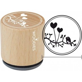 COLOP Tampon motif Woodies \"ballons en forme de coeur\"