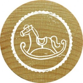 COLOP Tampon motif Woodies \"cheval bascule\"