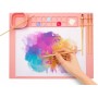 WEDO Tapis de peinture en silicone, rose