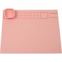 WEDO Tapis de peinture en silicone, rose
