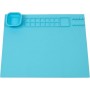 WEDO Tapis de peinture en silicone, bleu clair