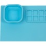 WEDO Tapis de peinture en silicone, bleu clair