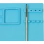 WEDO Tapis de peinture en silicone, bleu clair