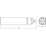 LEDVANCE Ampoule LED DULUX D/E, 10 watts, G24q-3 (830)