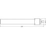 LEDVANCE Ampoule LED DULUX S, 8 Watt, G23 (840)