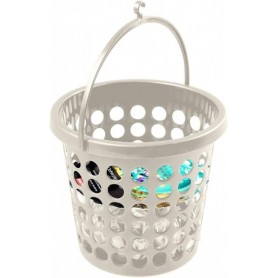 plast team Corbeille pour pinces linge SPRINGFIELD, blanc