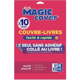 Oxford Couvre-livres \"Magic Cover\", contenu: 10 feuilles