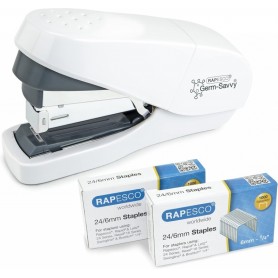 RAPESCO Agrafeuse plat ECO Less Effort, blanc