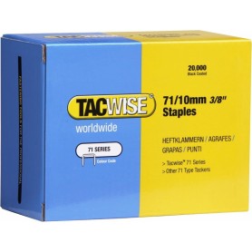 TACWISE Agrafes 71/10 mm galvanises, 20.000 pices