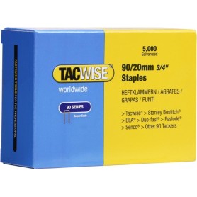 TACWISE Agrafes troites 90/20 mm galvanises, 5.000 pices