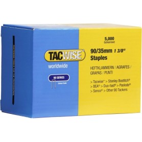 TACWISE Agrafes troites 90/35 mm galvanises, 5.000 pices