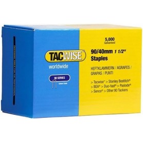 TACWISE Agrafes troites 90/40 mm galvanises, 5.000 pices