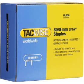 TACWISE Agrafes 80/8 mm galvanises, 10.000 pices