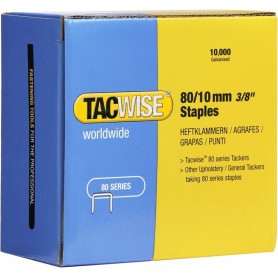 TACWISE Agrafes 80/10 mm galvanises, 10.000 pices