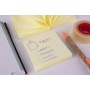 APLI Notes adhsives \"ZIG ZAG Notes!\", 75 x 75 mm, jaune