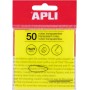 APLI Notes adhsives, 75 x 75 mm, jaune transparent