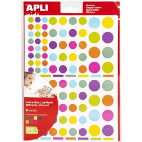 APLI kids Gommettes \"Rond\", couleurs pastel, assorti