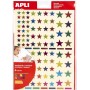 APLI kids Gommettes \"Etoile\" couleurs mtallises, assorti