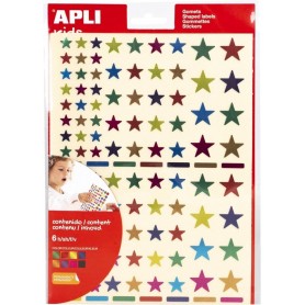 APLI kids Gommettes \"Etoile\" couleurs mtallises, assorti