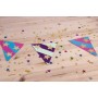 APLI kids Gommettes \"Etoile\" couleurs mtallises, assorti