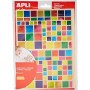 APLI kids Gommettes \"Carr\" couleurs mtallises, assorti