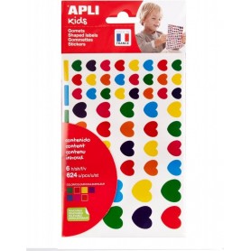 APLI kids Gommettes \"Coeur\", en sachet