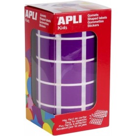 APLI Kids Gommette de couleur \"carr\", en rouleau, lila