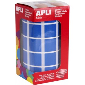 APLI Kids Gommette de couleur \"carr\", en rouleau, bleu