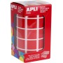 APLI Kids Gommette de couleur \"carr\", en rouleau, rouge