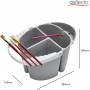 deflecto Godet peinture multifonction, gris