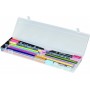 deflecto Plumier avec couvercle, transparent