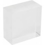 deflecto Bloc d\'acrylique, 50 x 50 x 25 mm, transparent
