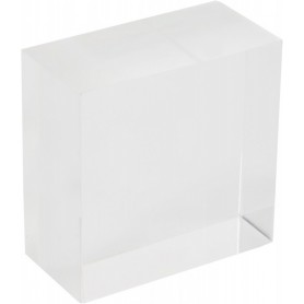 deflecto Bloc d\'acrylique, 50 x 50 x 25 mm, transparent