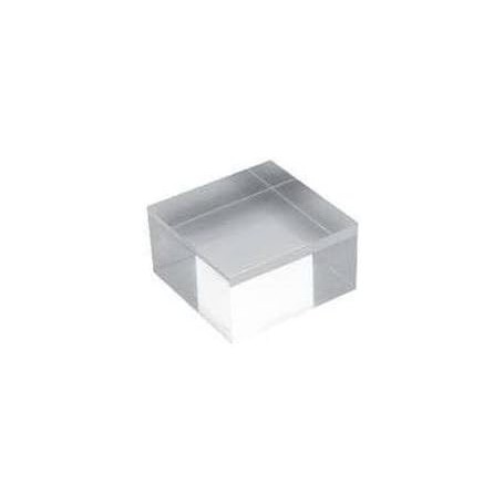 deflecto Bloc d\'acrylique, 100 x 100 x 40 mm, transparent