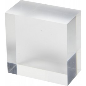 deflecto Bloc d\'acrylique, 100 x 100 x 50 mm, transparent