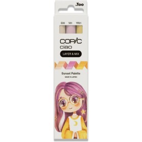 COPIC Marqueur ciao, set de 3 \"Sunset Palette\"