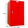 phoenix Casier cubique CL0644, serrure cl, rouge